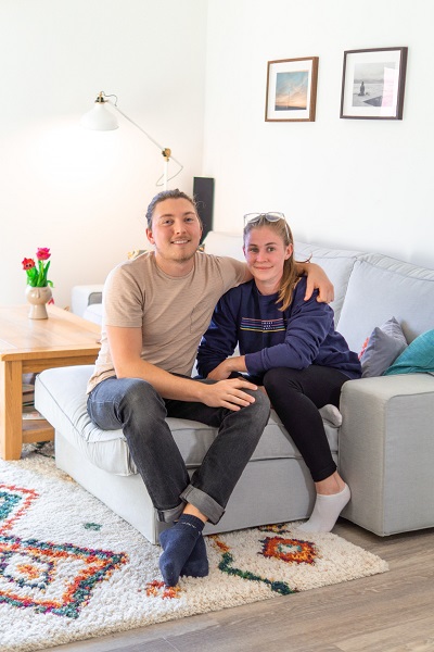 First-time buyers over the moon with their new-build home in North Whiteley
